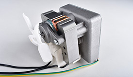 Why are shaded pole motors widely used in household appliances?